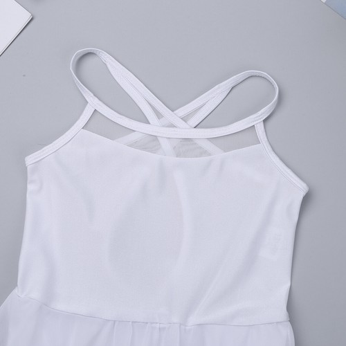 inhzoy Girls Lyrical Ballet Latin Dance Dress Gymnastics Mesh Leotard AU - Picture 96 of 130