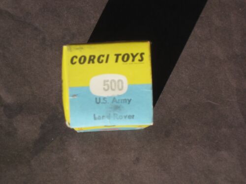 Vintage Corgi U.S. Army Land Rover # 500 MINT CONDITION ORIGINAL BOX - Picture 11 of 12