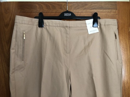 Per Una (M&S) Roma Stone Ankle Grazers - Size 22 BNWT - Picture 2 of 7
