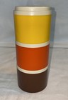 Vintage TUPPERWARE Spice Shakers Stacking x 3  Containers Rust Brown Beige VGC