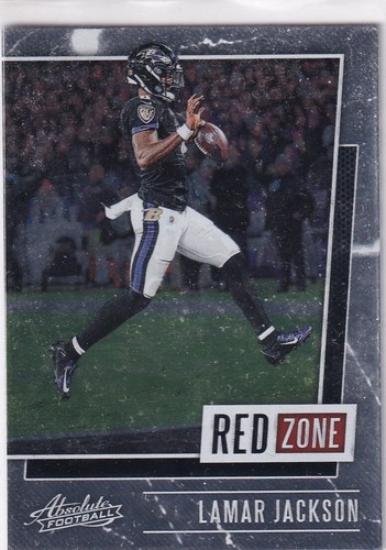Panini NFL Football Absolute 2020 Karte No. RZ-LJ Lamar Jackson Red Zone - Picture 1 of 2