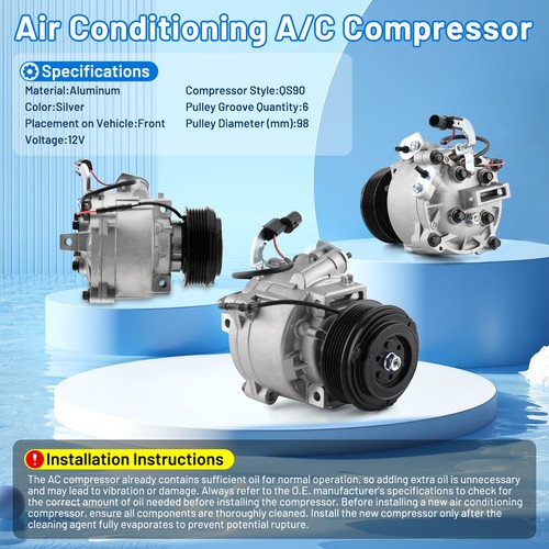 A/C AC Compressor For Mitsubishi Lancer 2009-2017 Outlander Sport RVR 2011-2019 - Bild 5 von 12