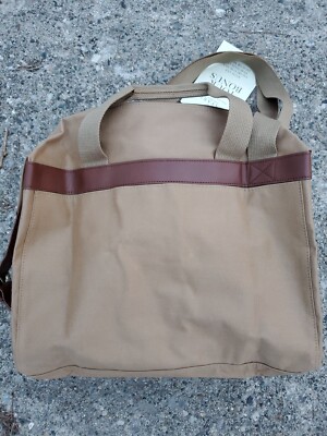 Vintage 90s Ralph Lauren Safari Bag Canvas And Leather