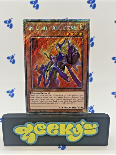 Infernity Archfiend (Platinum Secret Rare) RA03-EN220 Quarter Century Bonanza...