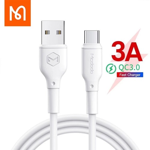 Mcdodo Typ C USB 3A QC3.0 4.0 Kabel szybkiego ładowania do Huawei Samsung Galaxy S10 - Zdjęcie 1 z 9