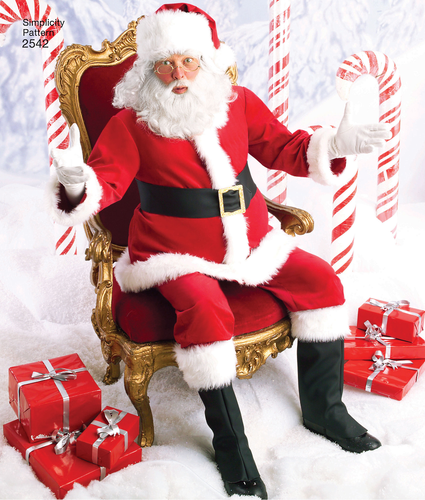 Santa & Elf Christmas Costumes Home Sewing Pattern (Sizes L-XL) Simplicity 2542 - Picture 5 of 7