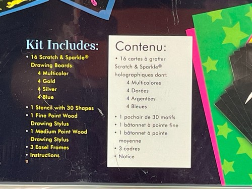 Scratch Magic & Sparkle Deluxe Kit #3306F – The Original Scratch Art Co. SEALED - Picture 5 of 6