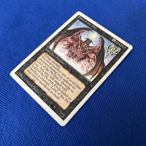 MTG [Lord of the Pit] Revised #116 Rare Light Play/EX **Ships Free** - Picture 3 of 4