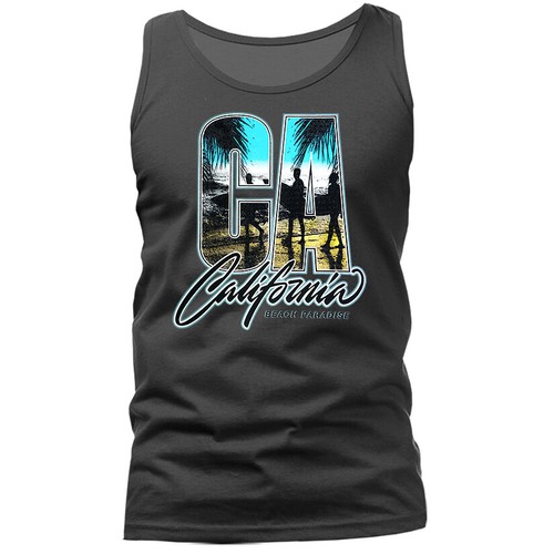 Camiseta sin mangas Golden State California Beach Paradise Cali estilo de vida gráfica - Imagen 6 de 10