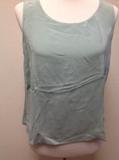 Nordstrom s Caslon 100 Silk Mint Green Tank Top Shell Blouse Size M