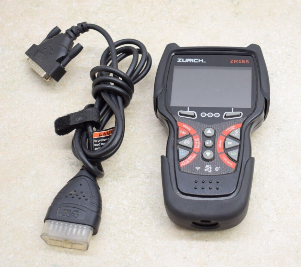 Zurich ZR15S OBD2 Auto Code Reader Scanner with Case TESTED eBay