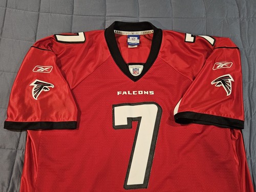 Maillot Reebok rouge Michael Vick #7 Atlanta Falcons XL/+2 longueur point NFL très bon état - Photo 5/14