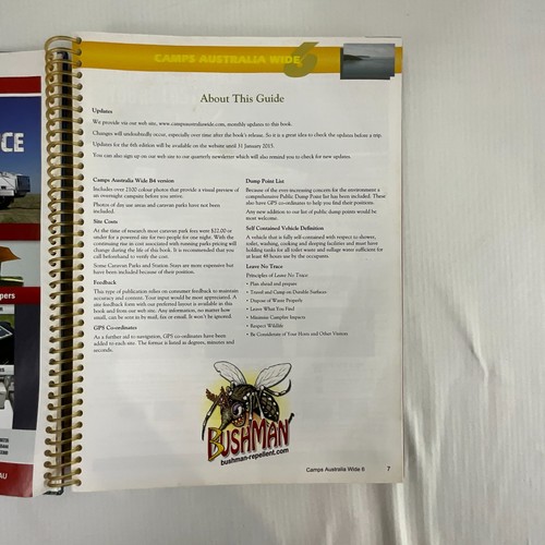 Camps Australia Wide 6 Spiral Sixth Atlas Camping Caravan Maps Guide Hard Cover - Bild 11 von 24