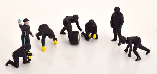 1:43 American Diorama Figuras Pit Crew Set 3 7 Figuras