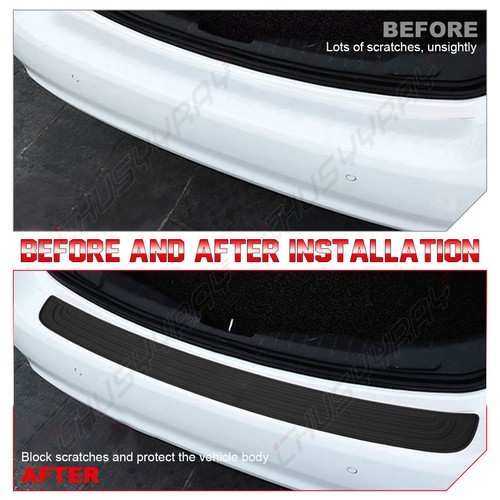 Protector de parachoques trasero para Toyota Prius V Priusv 2012 2017 cubierta de goma - Imagen 9 de 15
