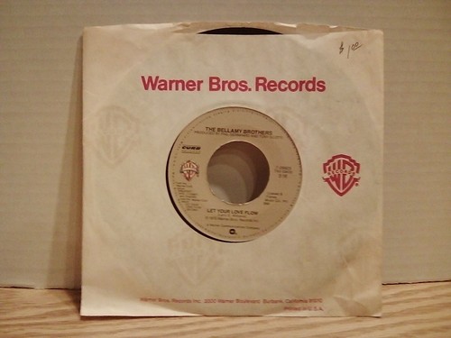 Bellamy Brothers 1976 Let Your Love Flow/Redneck Girl 45 RPM Schallplatte EX