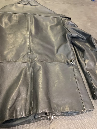 Seltene Vintage Herren Motorrad Hein Gericke Lederjacke. Schwarzes Leder. Gr: 42 - Bild 17 von 24
