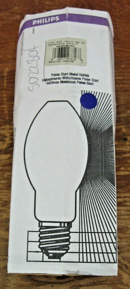 Lot of 2- Philips 400W MS400/BU Metal Halide Light Bulb lot of 2 clear - Image 4 of 4