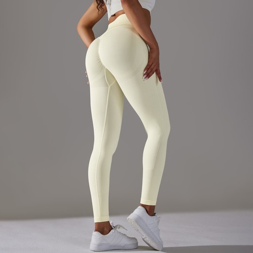 Nahtlose High Performance Workout Leggings Stretch Kompression Yoga Hose - Bild 77 von 256