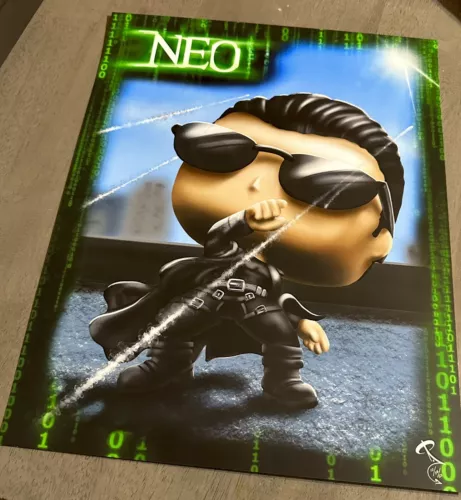 The Matrix Neo funko Style print
