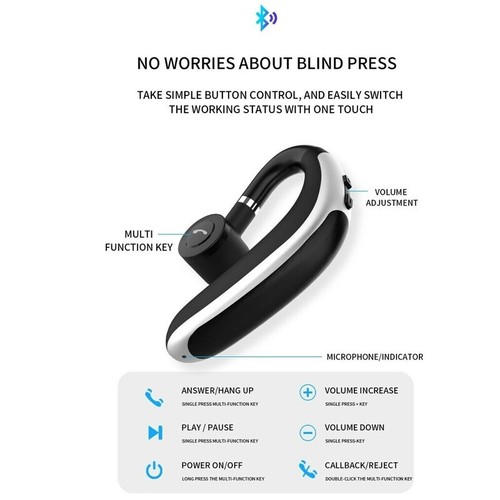 Earphones Earbuds Samsung UK Wireless Headphones iPhone Bluetooth in-ear For - Afbeelding 9 van 14