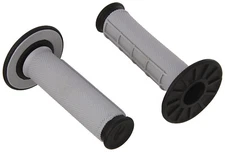 Renthal Dual-Compound Half Waffle Grips Gray/Black (G151)