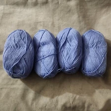 One Pound Fashion Plus Mill Ends Yarn - Lavender Blue, Fine Mixed Fibers