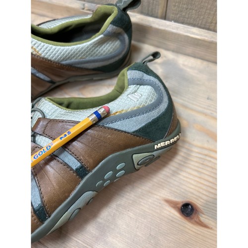 US7 Merrell Womens Caper Desert Sage Slip On Bungee Shoes Walking Hiking - Picture 7 of 11