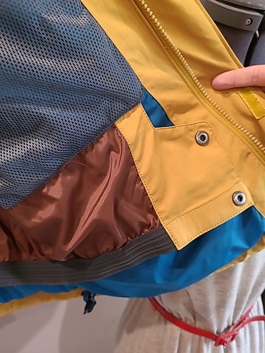 Marker Mustard Yellow Brown Ski Snow Coat Jacket Size Xlarge Recco - Picture 9 of 20