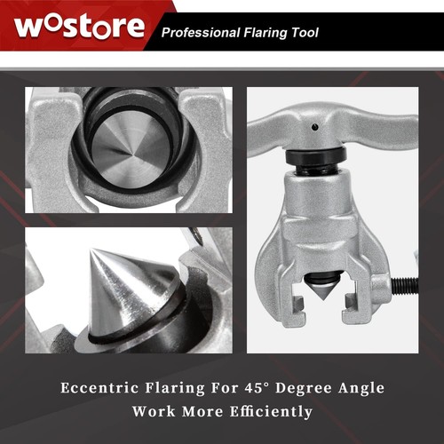 Flaring Tool Set & Tube Cutter Steel 7 Dies 3/16-3/4in HVAC Refrigeration Kit - Picture 6 of 11