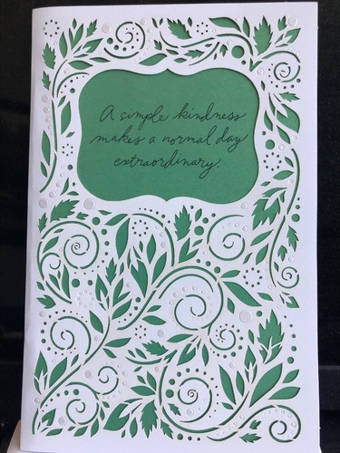 Thank you card A Simple Kindness Extraordinary Die Cut American Greetings - Picture 1 of 3