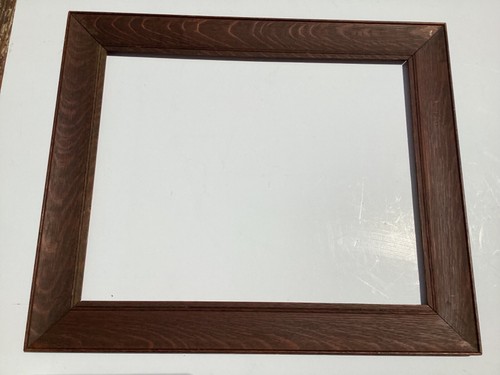 Pair Antique Identical Quarter Sawn Oak Frames 27 1/4" x 23 1/8" - Picture 18 of 20
