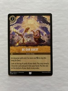 Be Our Guest - EN1 025 - NM - Disney Lorcana TCG