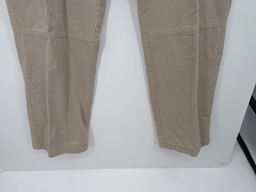 Woolrich 1915 Men's Beige Khaki Flannel Lined Flat Front Cargo Pants 40 x 32 NWT - Picture 2 of 16