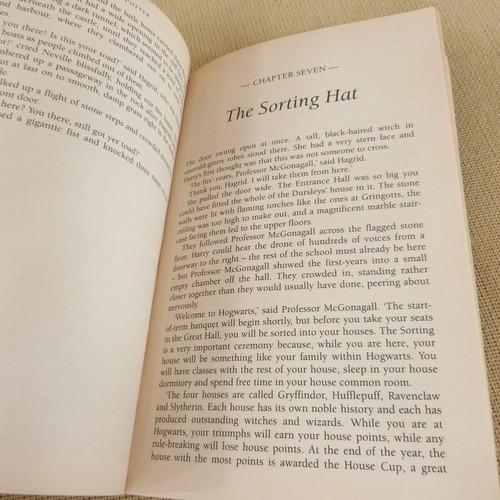 Harry Potter & The Philosopher's Stone Paperback Book Young Wizard Early Print - Picture 9 of 11