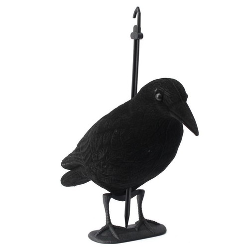 Crow Hunting Decoy Garden Artificial PE Jet Crow Decoy Black - Picture 5 of 7