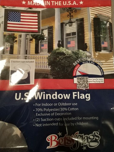 EE. UU. Bandera de ventana 12"" x 18"" de Betsy Flags BTUSE12WF - Imagen 3 de 3