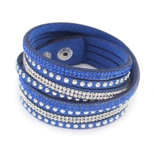 Wickelarmband Nieten und Strass Armschmuck Armband Stiefelband - Bild 2 von 5