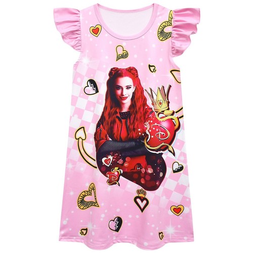 Descendants 4 4-12-year-old girls' nightgown with flying sleeves and jumpsuit - Picture 2 of 15