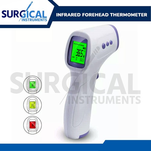 Infrarot Stirn Thermometer No-Touch Erwachsene Temperatur Fieber LCD Digital Temp - Bild 1 von 8