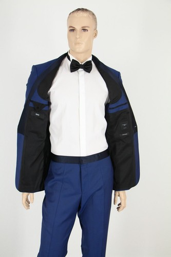 HUGO BOSS Smoking, Mod. Herwyn/Gewon, Gr. 54 / US 44R, Slim Fit, Medium Blue - Bild 3 von 12