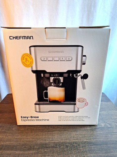 Chefman 6-in-1 Espresso Machine with Steamer, One-Touch Single or Double Shot - Picture 2 of 7