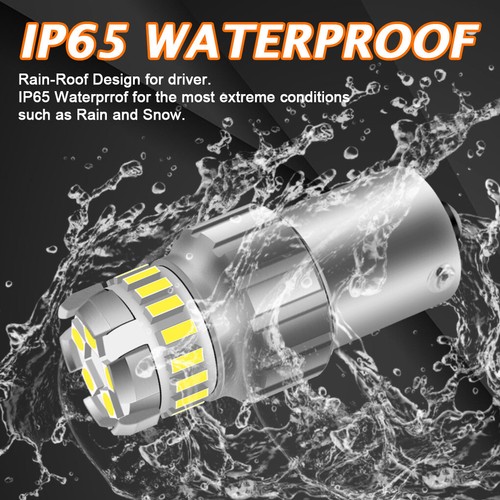 4X White 6000K 1156 7506 LED Reverse Backup Light Bulbs 6500K Canbus Error Free - Picture 9 of 12