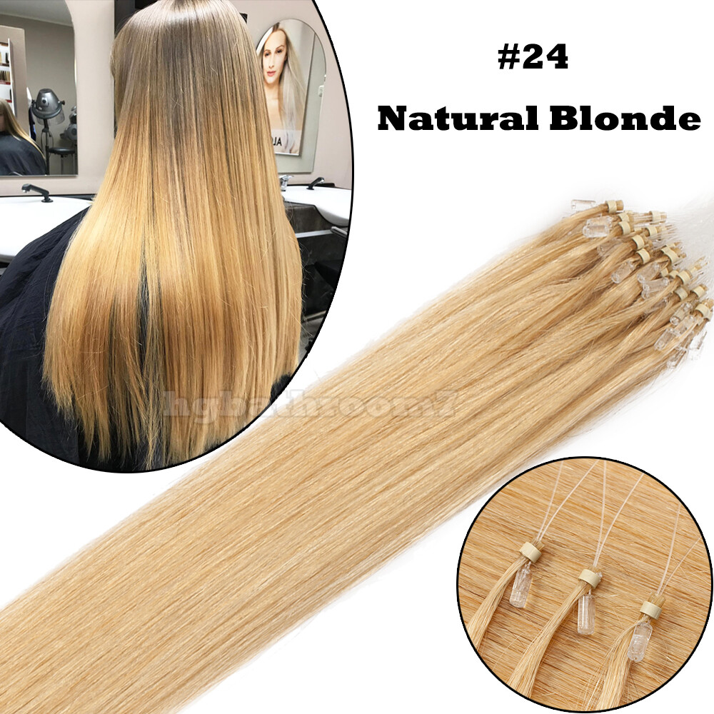1GRAM Loop Bead Micro Ring Remy Russian Human Hair Extensions Ombre 18 20 22 24 Zamówienie wysyłkowe