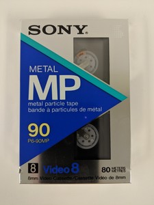 Sony 8mm Hi8 Digital8 Handycam Blank Tape Metal Particle 90 minute NEW