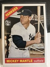 2021 Topps X Mickey Mantle Collection 1966 Topps Short Print #36 SP