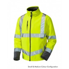 Leo Workwear Buckland Class 3 Yellow Softshell Jacket Pre