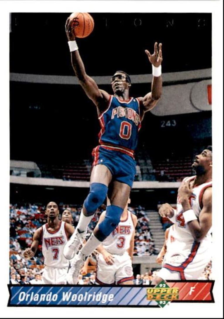1992-93 Upper Deck Basketball Card Orlando Woolridge Detroit Pistons #290