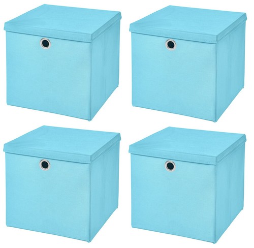 4er Set Aufbewahrungsbox Spielkiste Regalkorb Faltkiste Korb Kinderbox Stoff Box - Bild 66 von 77