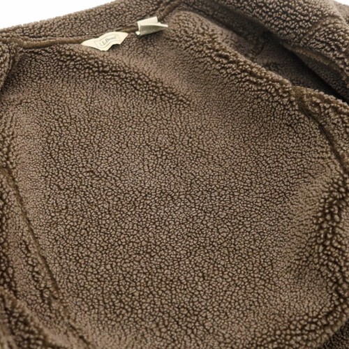 L.L. Bean Jacke Mantel Damen Medium Vintage Braun Wildlederimitat Sherpa Besatz Warm - Bild 8 von 13